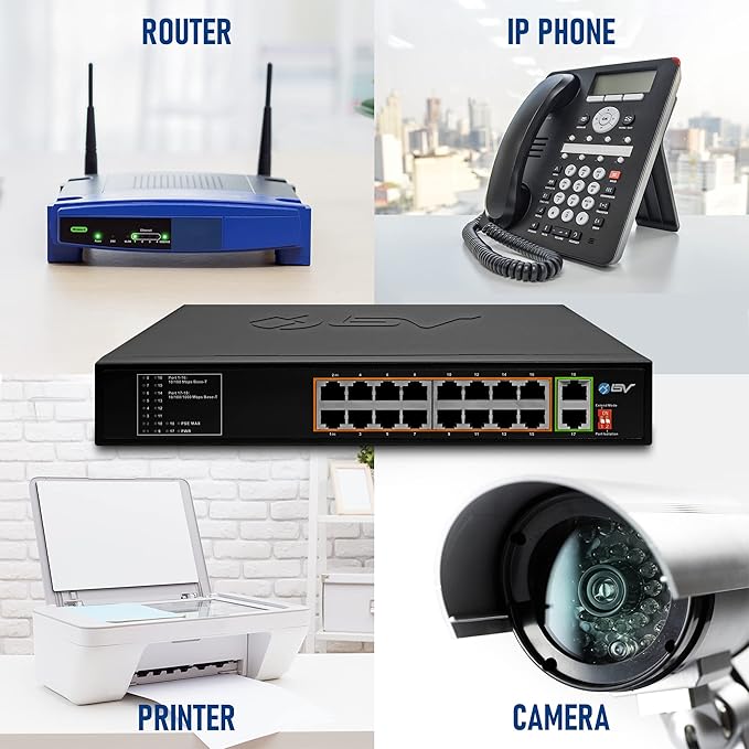 BV-Tech 18 Ports Long Range PoE+ Switch - Image 5