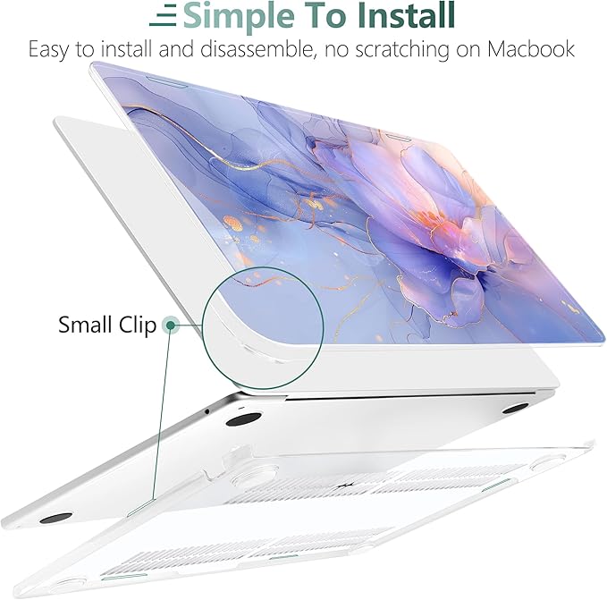 TWOLSKOO Compatible with M4 MacBook Air 15 inch Case 2025-2023 Released Model - Image 4