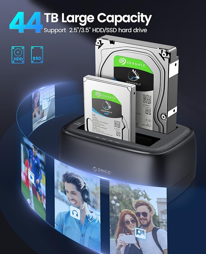 ORICO Hard Drive Docking Station Dual Bay USB 3.0 to SATA - Image 4