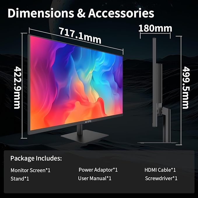 KTC 32 Inch 2K Computer Monitor, IPS 1440p Monitor - Image 9