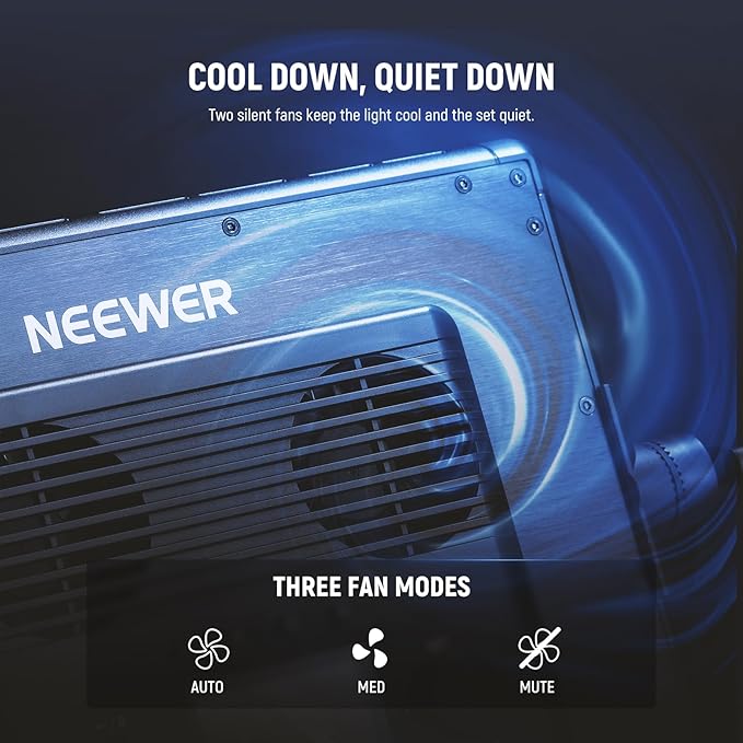 NEEWER PL60C RGB LED Panel Video Light APP/2.4G/DMX Control, 60W 23000Lux/0.5m - Image 7