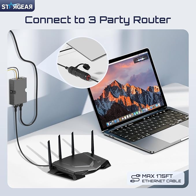 Starlink Ethernet Adapter for Gen 3/Mini, Waterproof Starlink Cable RJ45 - Image 3