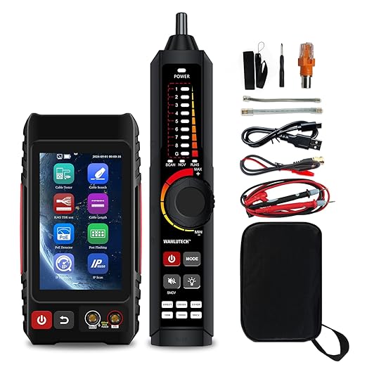 Rechargeable Network Cable Tester, WANLUTECH Tone Generator by WANLUTECH