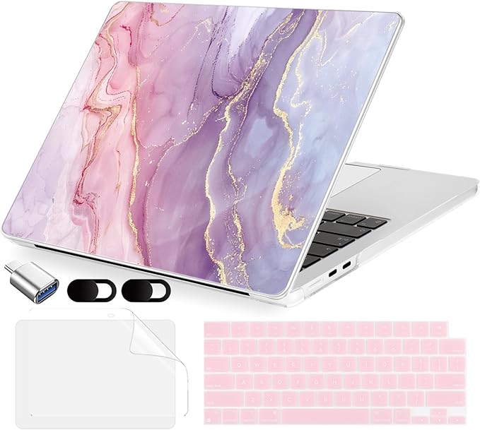 Compatible with MacBook Air 13.6 inch Case, M4 A3240/M3 A3113/M2 A2681 by MecBevia