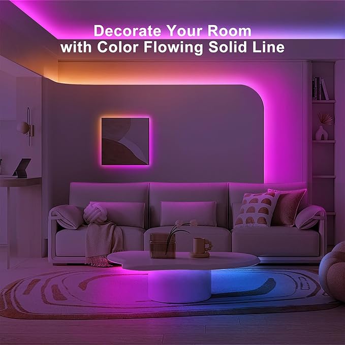 32.8ft Bluetooth RGB+IC COB Led Strip Light - Image 3