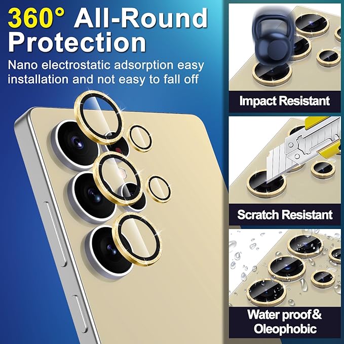 for Samsung Galaxy S25 Ultra Camera Lens Protector, Individual Metal Ring - Image 3