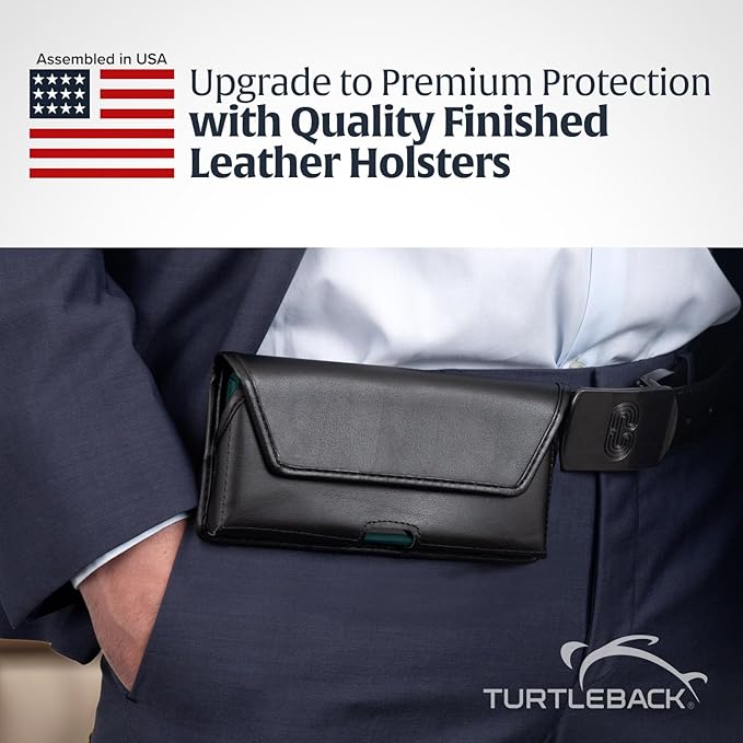 Turtleback Belt Holder for iPhone 16 Pro, 15 pro 14 Pro 13 Pro -Small- Fits - Image 6