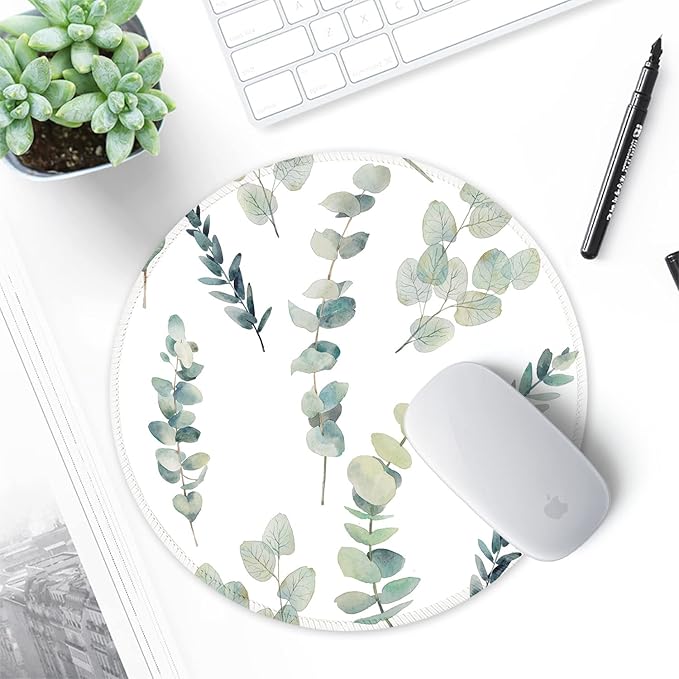 ITNRSIIET Round Mouse Pad with Stitched Edge Premium-Textured Waterproof - Image 7