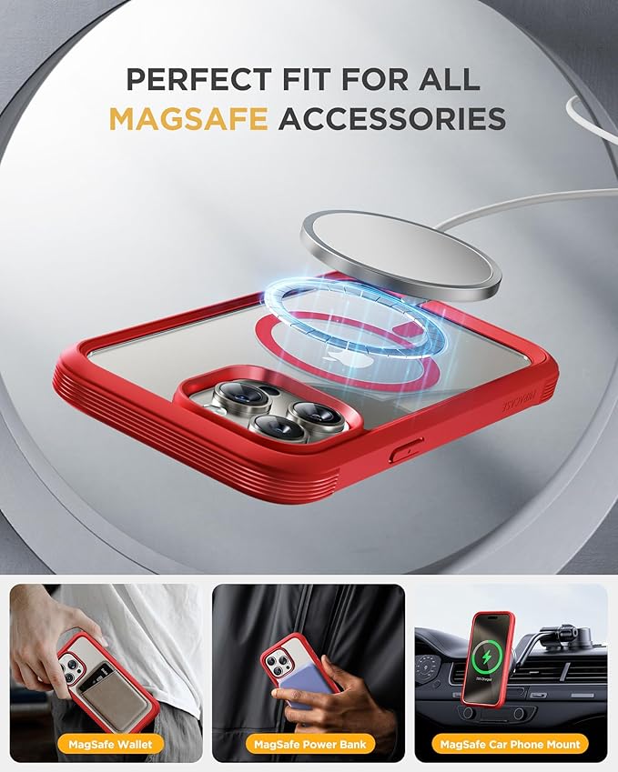 Miracase Magnetic for iPhone 15 Pro Case Full-Body Bumper Phone case - Image 5