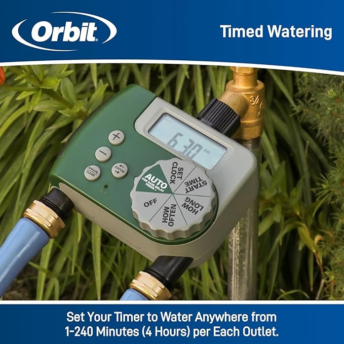 2-Pack Orbit 58910 Digital 2 Outlet Hose Faucet Timer - Image 4