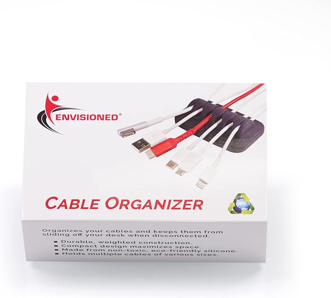 ENVISIONED Desktop Cable Organizer, Eco-Friendly Silicone, No Bad Smell - Image 5