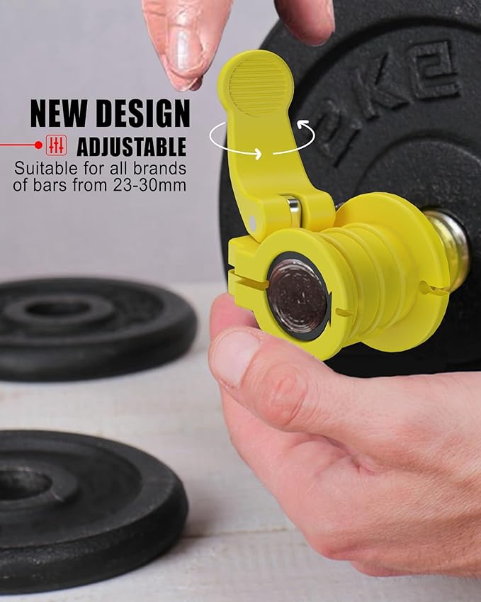 Barbell Clips 1 Inch Quick Release Weight Clamps 0.9-1.18inch Multi-Size - Image 3
