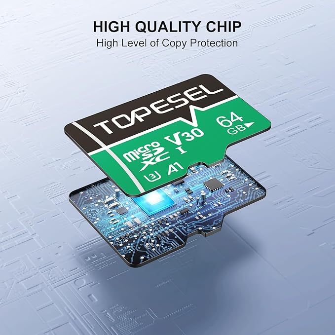 TOPESEL Micro SD Card high Speed 90mb per Second TF Card 4K Recording Memory - Image 3