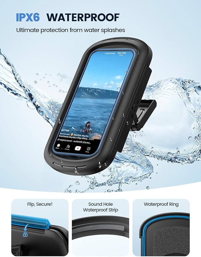 Lamicall Shower Phone Case Holder Waterproof - Image 3