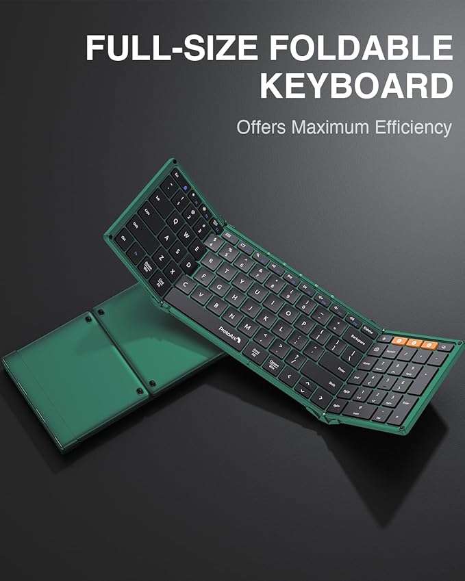 ProtoArc Foldable Bluetooth Keyboard, XK01 Folding Wireless Portable Keyboard - Image 9