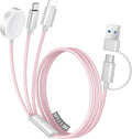 Temdan for Travel Vacation Essentials, 3 in 2 USB C Cable for Apple Watch by Temdan