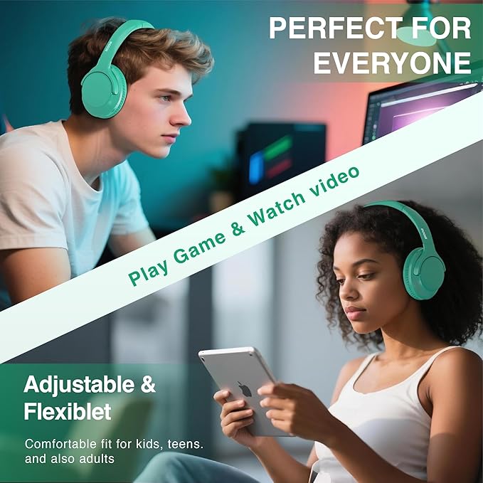 MIDOLA Bluetooth Headphones Over Ear 68H Playtime 6 EQ Wireless Headset - Image 7