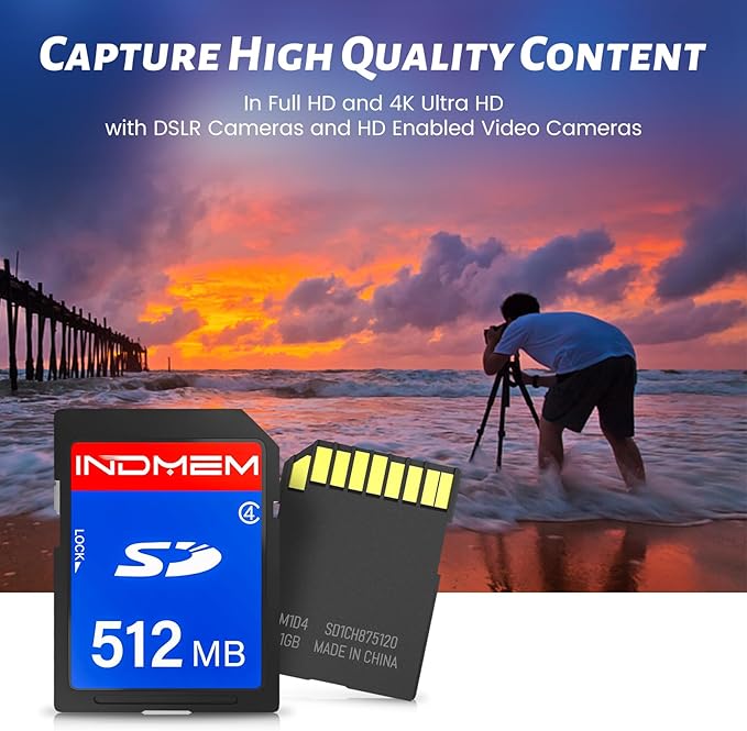INDMEM SD Card 512MB, 6 Packs Class 4 512MB Flash Memory Card MLC Standard - Image 4