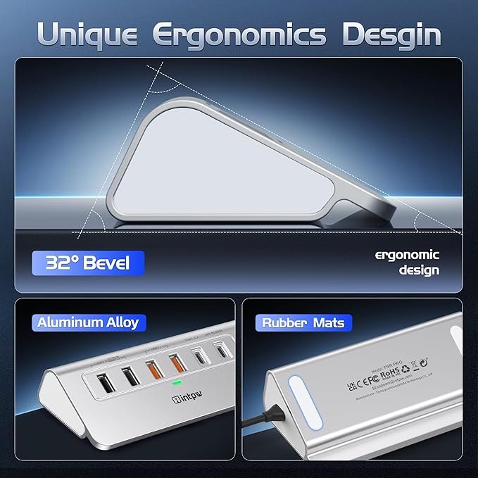 USB C Hub Ethernet, 10Gbps USB Docking Station 10-in-1 - Image 6
