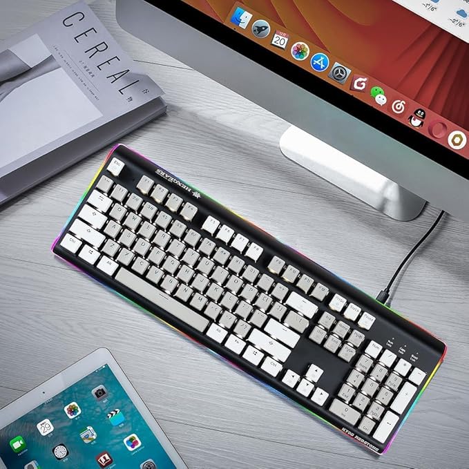 Wired Full Size Mechanical Keyboard, Aluminum Housing Built - Image 5