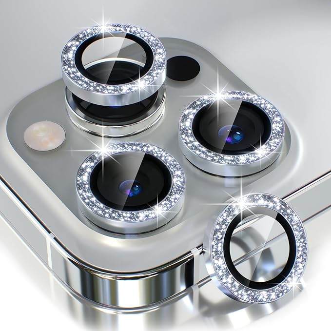 Choiche [3+1 for iPhone 13 Pro/iPhone 13 Pro Max Camera Lens Protector Bling by Choiche