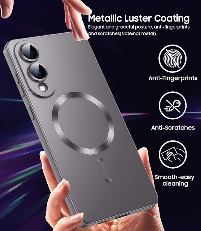 Magnetic for Samsung Galaxy S25 Edge Case Slim Soft Silicone Bumper Shockproof - Image 5