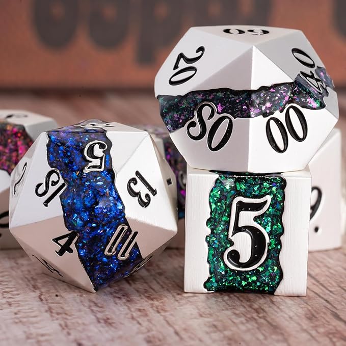 Polyhedral Metal Dice Set - Image 5