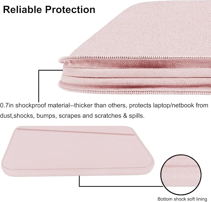 Laptop Sleeve, 15.6 inch Laptop Case, Durable Computer Carrying Bag Protective - Image 4