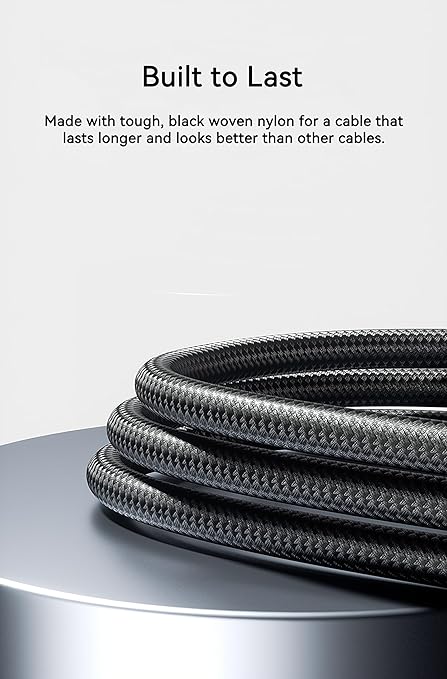 Woven USB-C Cable for iPhone 16 Pro Max MFi Certified Car CarPlay USB-A to USB - Image 3
