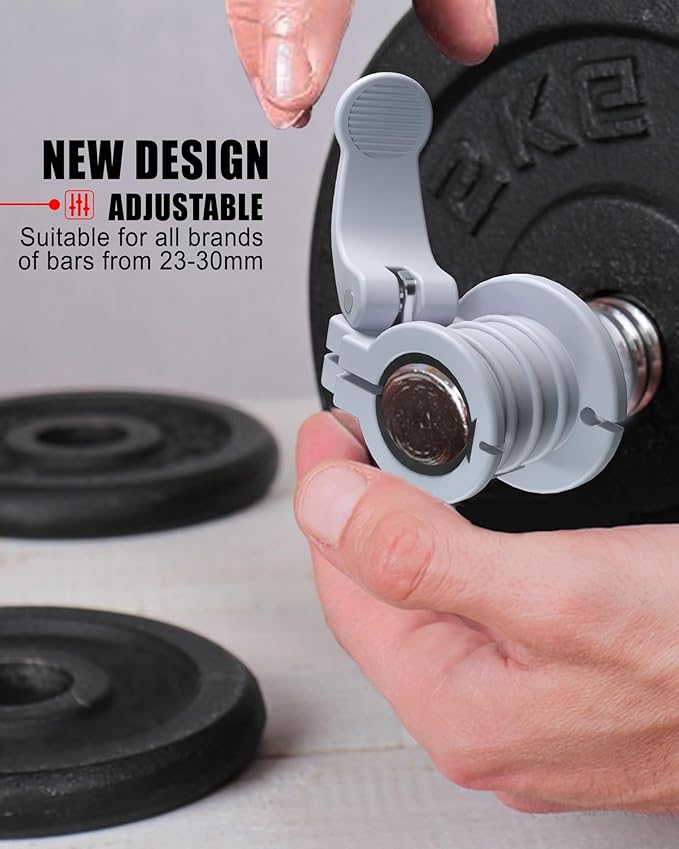 Barbell Clips 1 Inch Quick Release Weight Clamps 0.9-1.18inch Multi-Size - Image 2