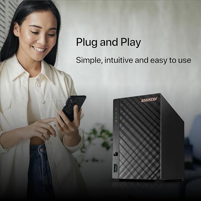 Asustor Drivestor 2 Lite AS1102TL, 2 Bay NAS, 1.7GHz Quad Core, 1GbE Port - Image 6