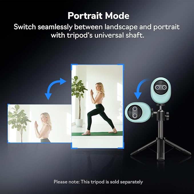 EMEET Piko 4K Webcam for Streaming, World’s 1st Dual-Camera AI-Powered 4K - Image 7