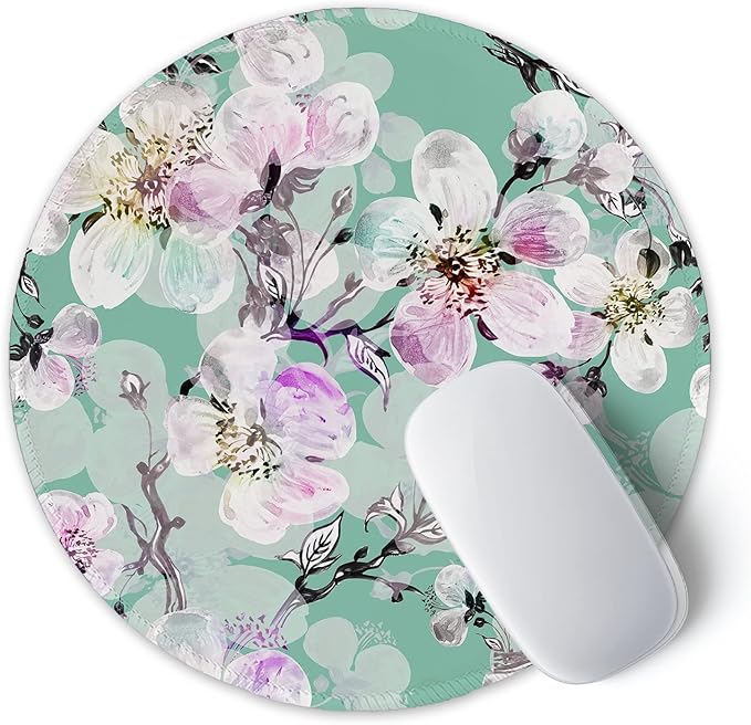 ITNRSIIET Round Mouse Pad with Stitched Edge Premium-Textured Waterproof - Image 2