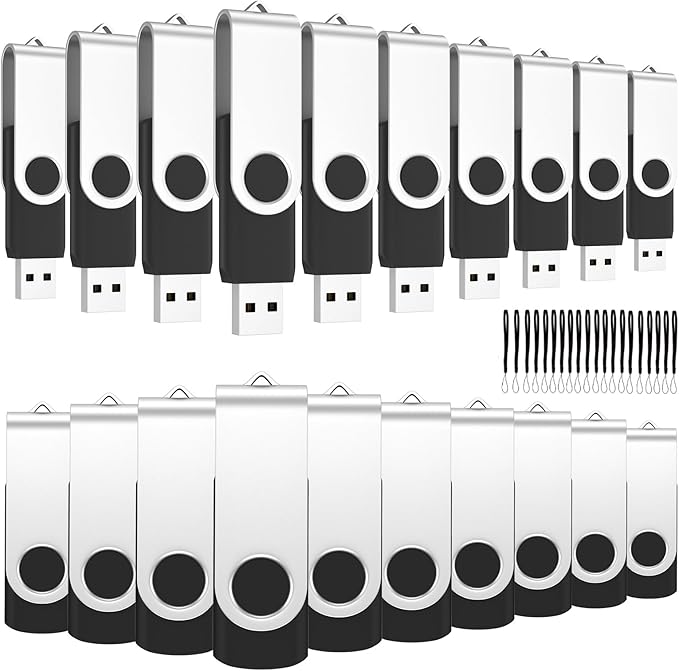 ABLAZE Flash Drives 1GB 20 Pack, USB 2.0 Thumb Drive Bulk by ABLAZEGlobal