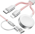 Pink-Upgraded 3 in 2 USB C Cable by ChargeBeyondPowerWithin