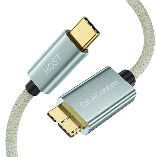 CableCreation 1FT USB C to Micro B Cable, 10Gbps Speed External Hard Drive by CableCreation