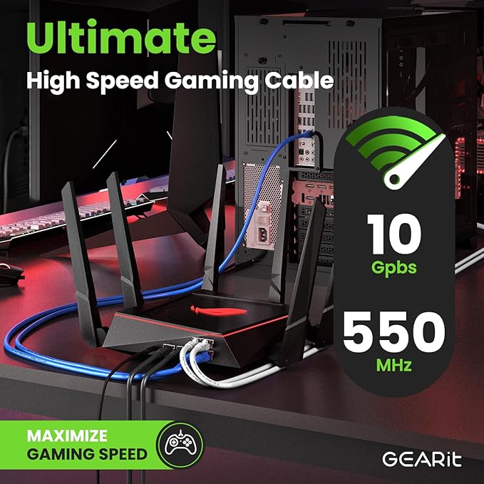 GEARit Cat 6 Ethernet Cable Cat6 Network Patch, Snagless Cord, Internet - Image 5