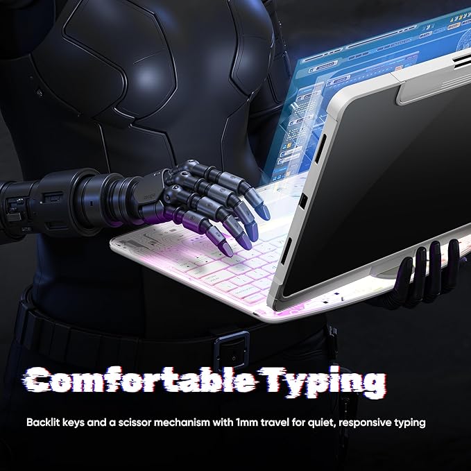 KITONE Transparent Case with Wireless Keyboard - Image 5