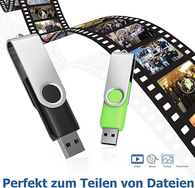 Flash Drives 16GB 10 Pack, Wooolken USB 2.0 Thumb Drives - Image 8