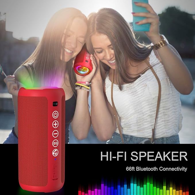 Ortizan Portable Bluetooth Speaker: IPX7 Waterproof, 24W Loud Sound, Deep Bass - Image 6