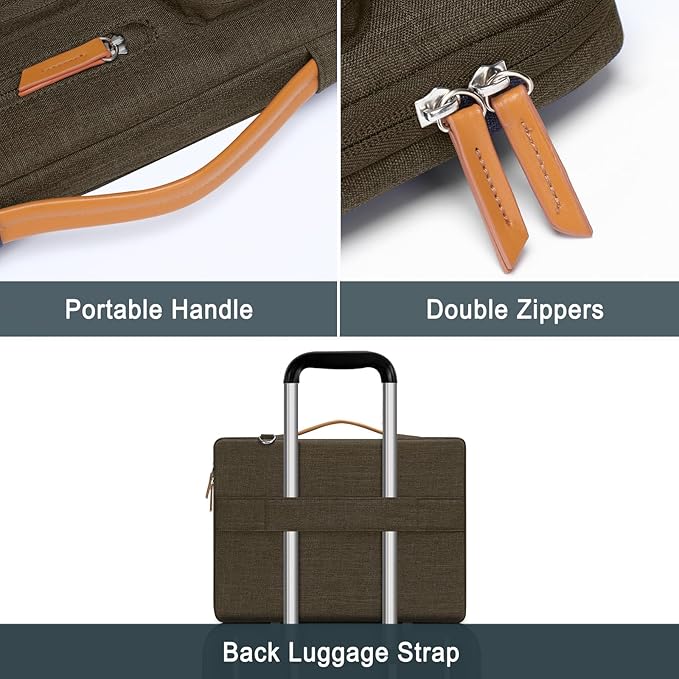 MOSISO 360 Protective Laptop Shoulder Bag, 17-17.3 inch Computer Bag Compatible - Image 5