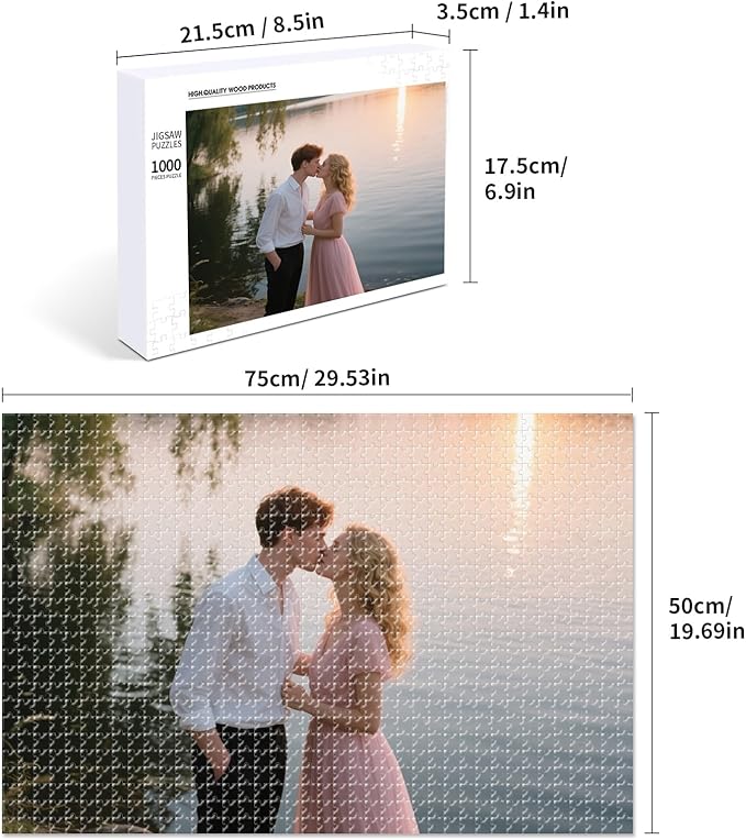 Custom Photo Puzzle – Personalized 1000 Piece Jigsaw Puzzle from Your Photos – - Image 3