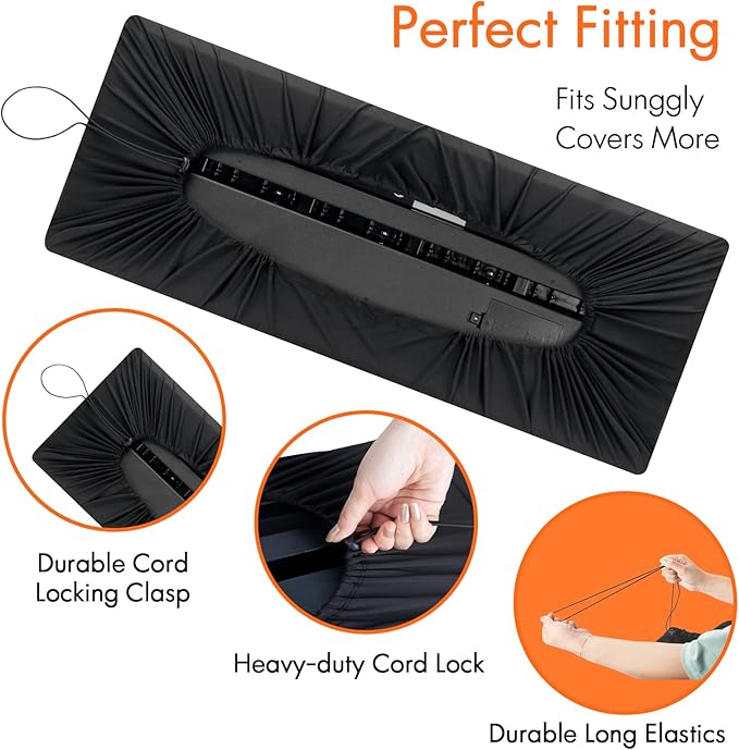 61 Keys Piano Keyboard Dust Cover, Music Stretchy Electronic DirtProof Keyboard - Image 2