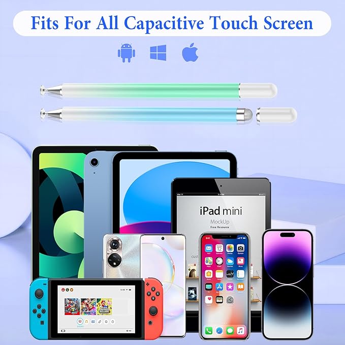 Stylus Pens for Touch Screens, 2 in 1 Magnetic Disc Stylus Pen for iPad - Image 6
