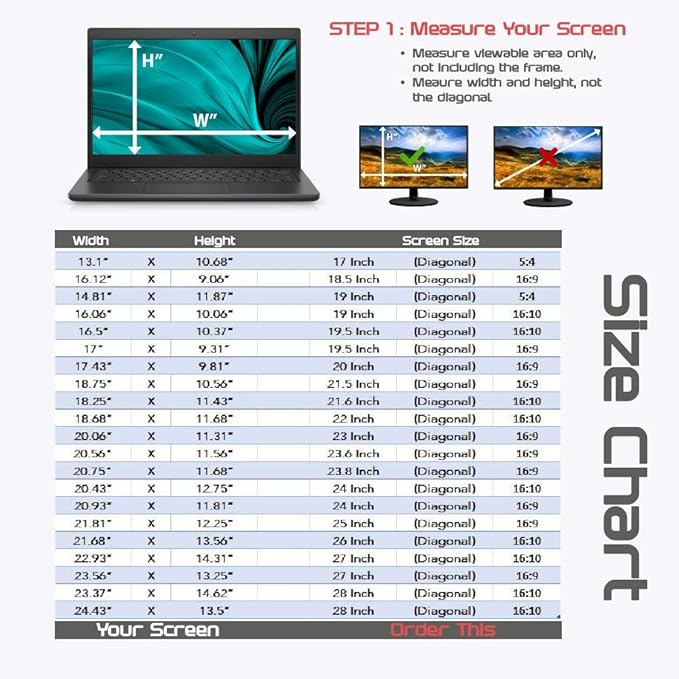 Computer Privacy Screen Filter for Widescreen Monitor - Image 4
