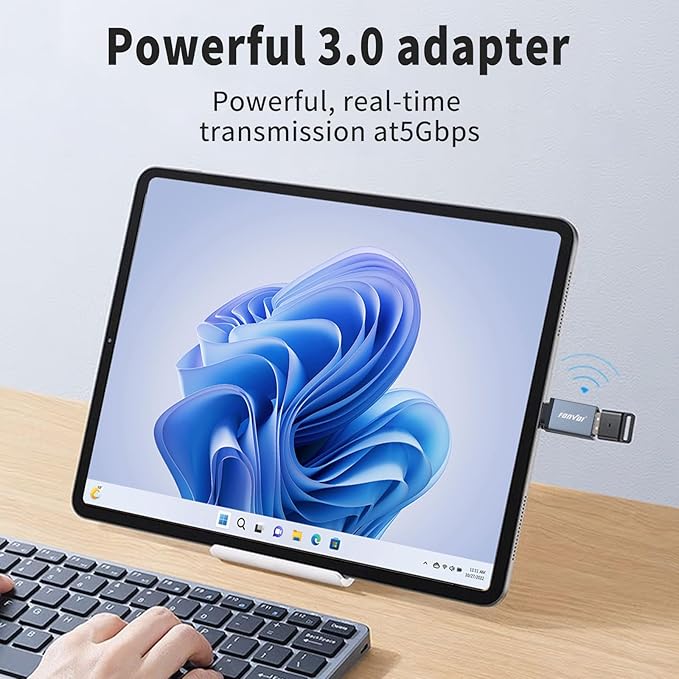 USB C to USB Adapter, USB Type C Male to USB 3.0 Female OTG Adapter Compatible - Image 4