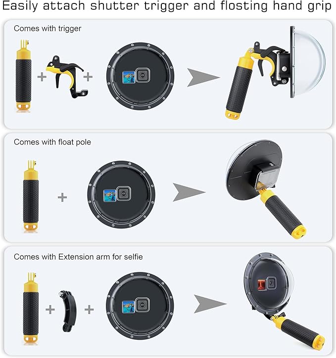 Dome Port for GoPro Hero 9 10 11 12 13 Black- Underwater Waterproof Dome Port - Image 6