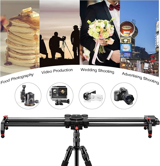 GVM Great Video Maker Camera Motorized Slider, Automatic Round Trip, Time Lapse - Image 12