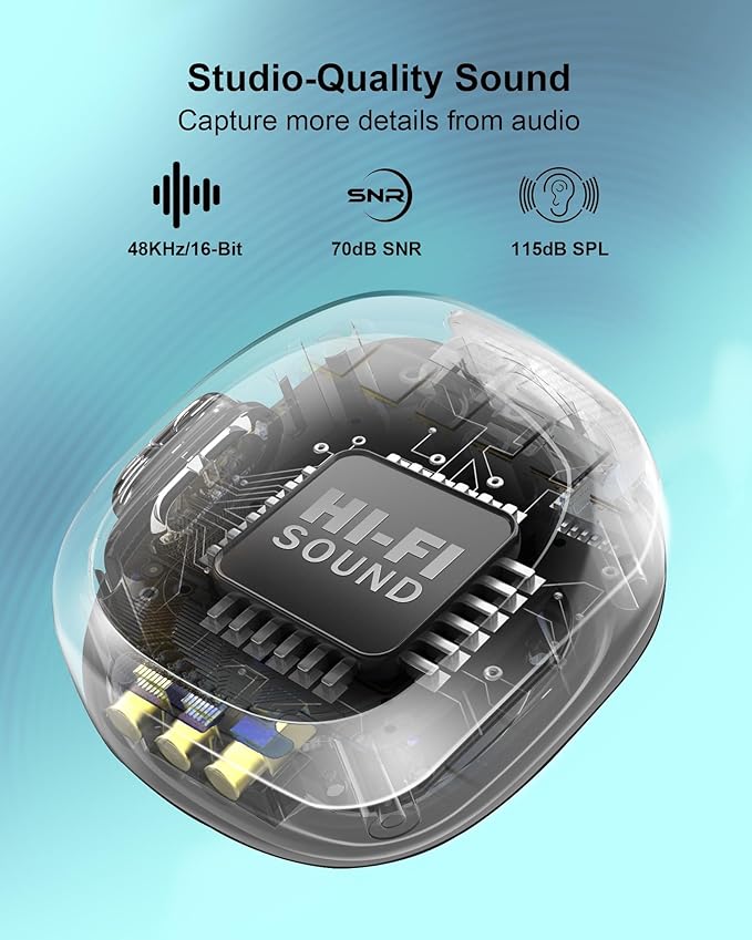 Mini Microphone for iPhone 14/13/12, Lightning Wireless Mic - Image 2