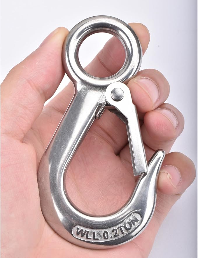 Alele Grab Hooks, Slip Hooks, 304 Stainless Steel Lifting Hook Rigging Accessory by AleleBeautyofmetal